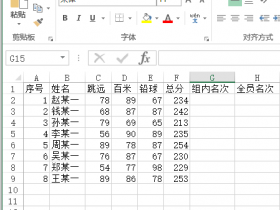 办公软件使用之如何使用Excel表格的RANK函数进行跨表排名？