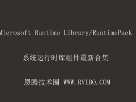 [系统组件]Microsoft RuntimePack运行时库组件下载,RuntimePack v20.03.03 Full 纯净安装版
