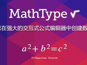 [工具软件]MathType数学公式编辑器下载,MathType编辑器中文完美破解版下载