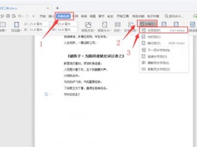 办公软件使用之Word如何拆分文档?Word拆分文档方法