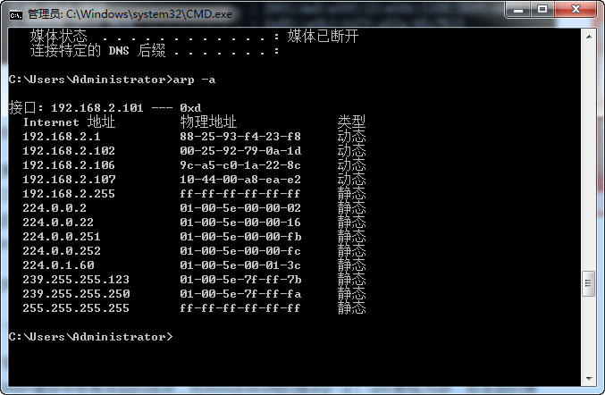 [使用教程]计算机网络常用六大命令ping,arp,ipconfig,tracert,netstat,route使用介绍