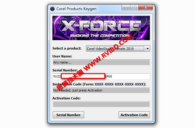 [辅助工具]X-FORCE注册机下载,X-FORCE的COREL所有产品通用密钥生成器