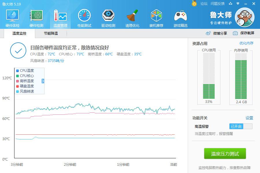 [硬件检测]鲁大师电脑硬件检测防护软件下载,鲁大师 v5.1020.1145.314 纯净去广告版