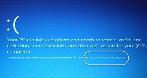 [系统教程]升级Win10专业版后蓝屏提示DPC WATCHDOG VIOLATION错误代码要怎么办？