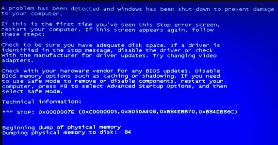 [系统教程]电脑蓝屏代码0x0000007E怎么办？电脑蓝屏代码0x0000007E解决办法