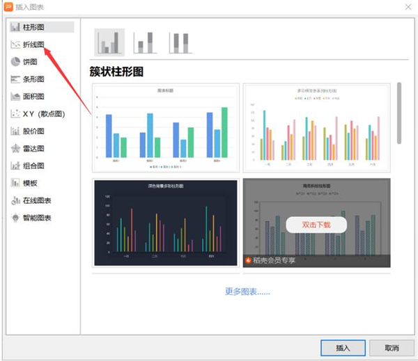 办公软件使用之PPT里如何制作曲线图