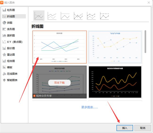 办公软件使用之PPT里如何制作曲线图