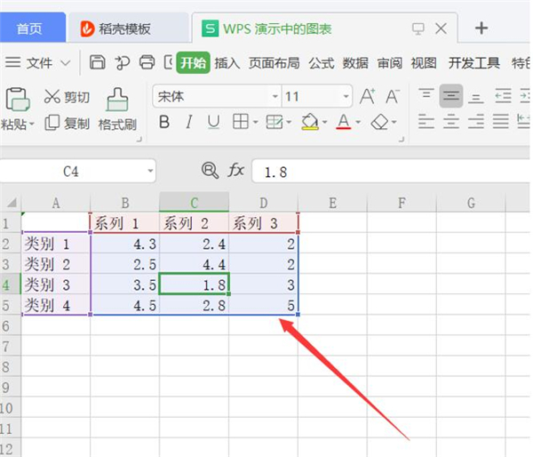 办公软件使用之PPT里如何制作曲线图