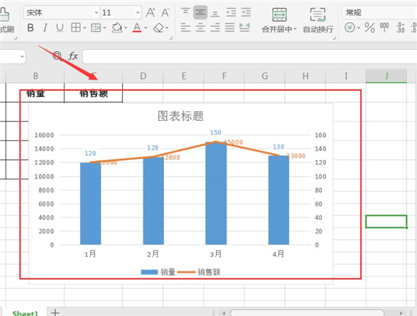 办公软件使用之WPS如何制作双坐标图表？WPS制作双坐标图表方法