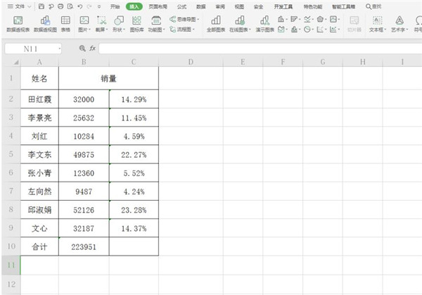 办公软件使用之Excel如何制作圆环图?Excel制作圆环图方法