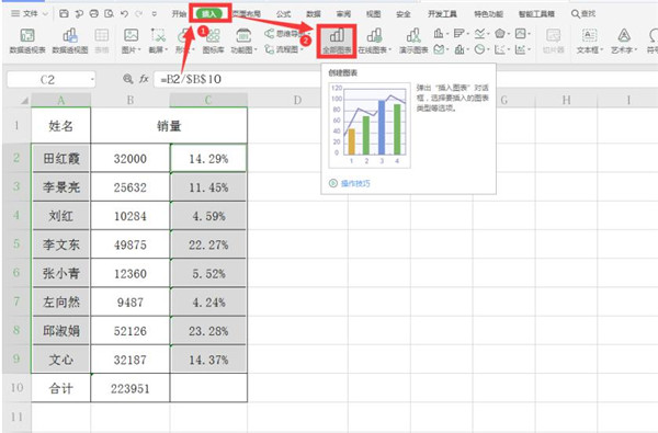 办公软件使用之Excel如何制作圆环图?Excel制作圆环图方法