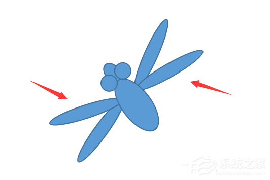 办公软件使用之WPS怎么绘画出胖胖蜻蜓？WPS绘画出胖胖蜻蜓的方法
