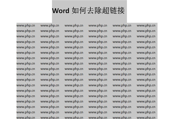 办公软件使用之Word中如何快速去除超链接？