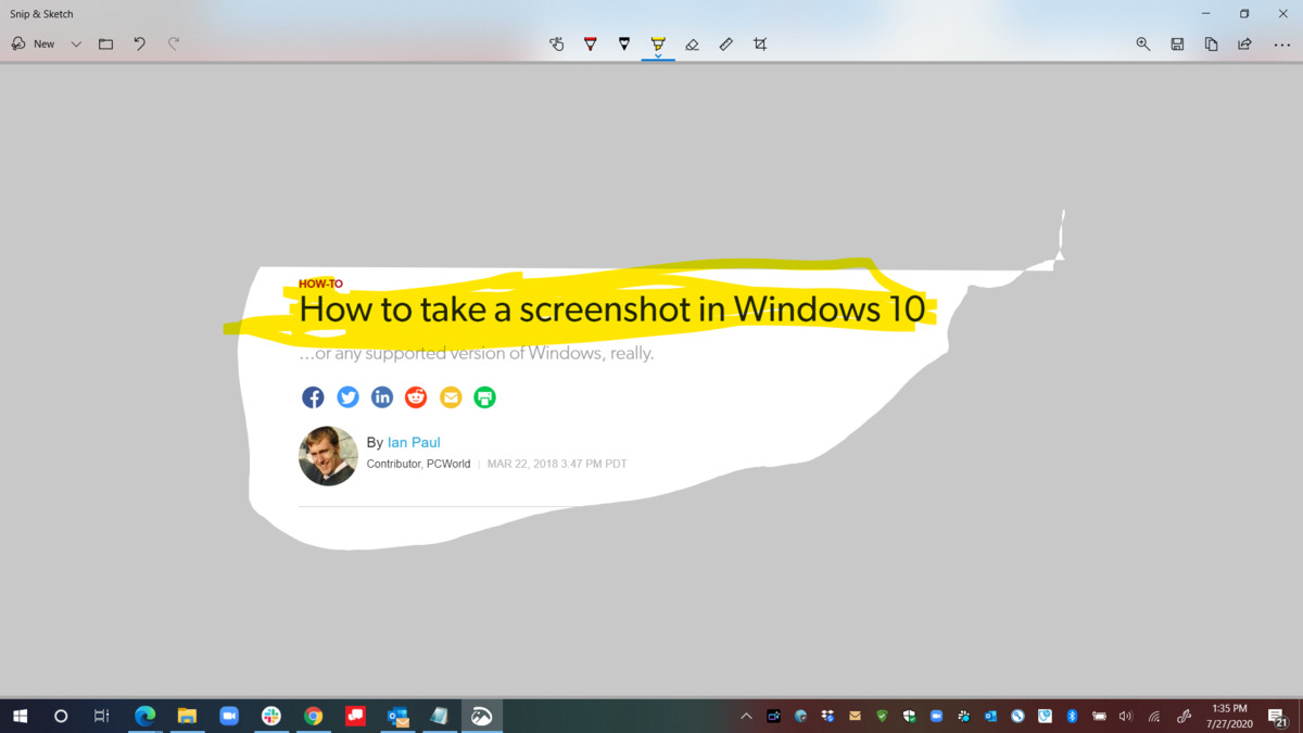 [系统教程]Win10系统怎么拍摄屏幕截图？