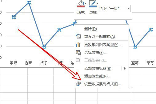 办公软件使用之Excel折线图表怎么添加阴影？