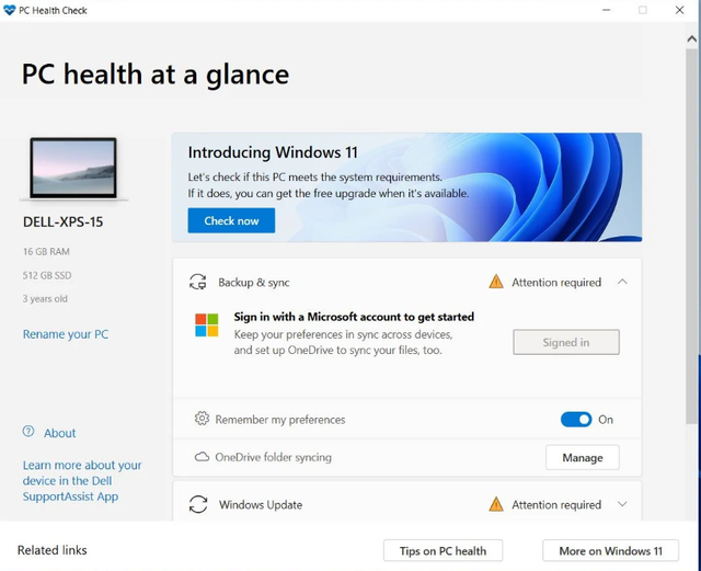 [系统教程]电脑健康状况显示我这台电脑无法运行Windows11怎么解决？