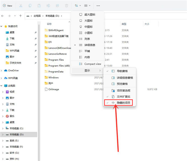 [系统教程]Win11怎么查看隐藏项目？Win11查看隐藏项目的方法