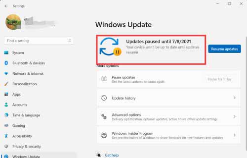 [系统教程]Win11怎么设置暂停更新？Win11暂停更新设置方法