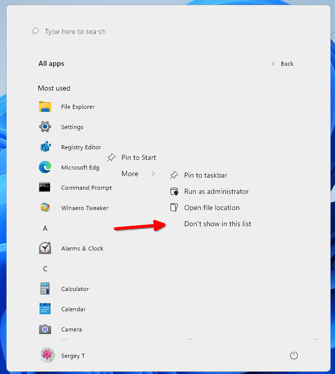 [系统教程]如何在Windows11“开始”菜单中隐藏或显示最常用的应用程序？