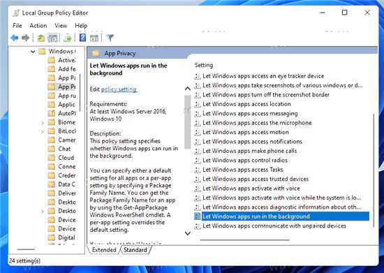 [系统教程]Windows11怎么禁用后台应用程序？Windows11禁用后台应用程序方法分享