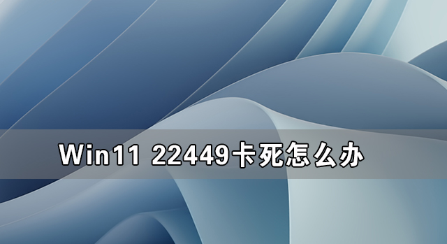 [系统教程]Win11 22449卡死怎么办 Win11 22449卡死的解决方法