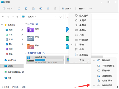 [系统教程]Win11如何查看所隐藏的文件？Win11查看隐藏的文件的方法