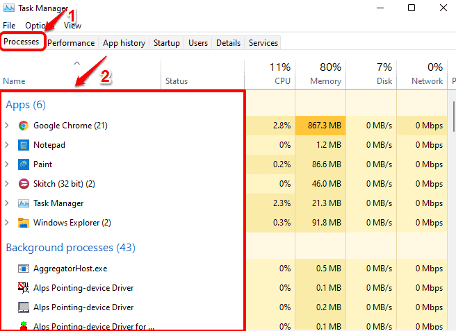 [系统教程]怎么在Windows11/10中查看正在运行的进程？