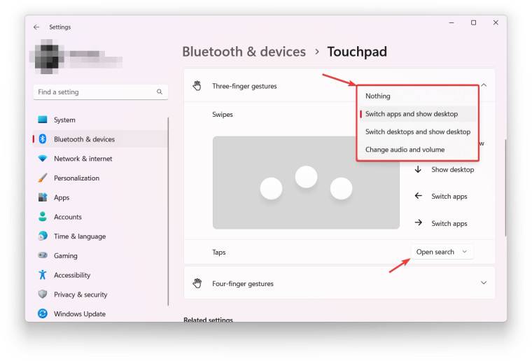 [系统教程]Win11触摸板手势自定义设置方法