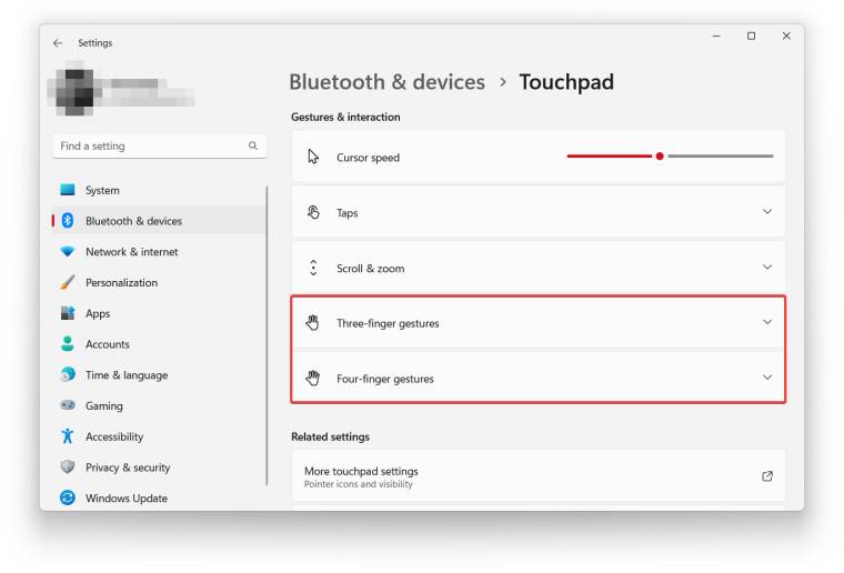 [系统教程]Win11触摸板手势自定义设置方法