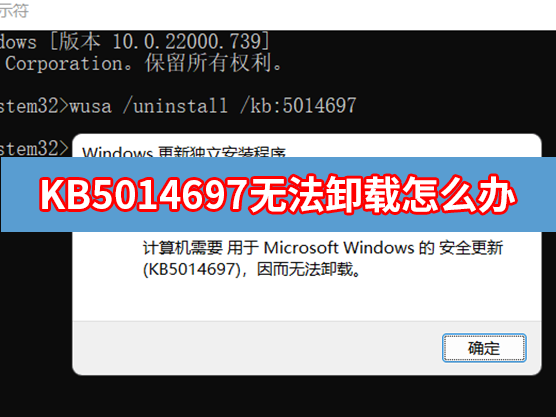 [系统教程]KB5014697无法卸载 Win11 KB5014697更新无法卸载怎么办？