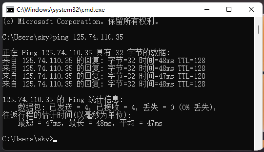 [系统教程]如何ping网络ip地址？Win11网络地址ping测试