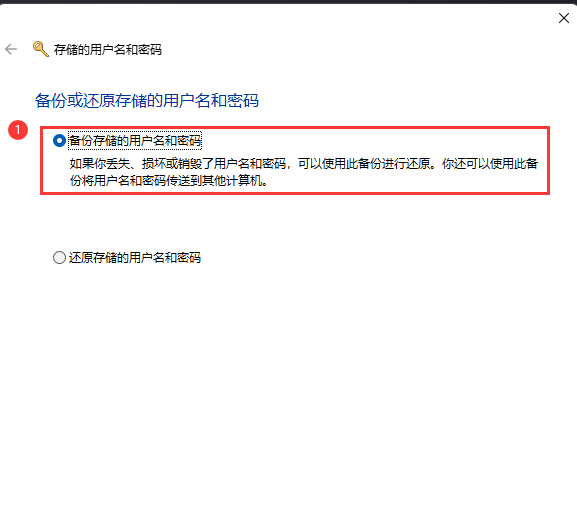 [系统教程]Win11用户名和密码备份方法