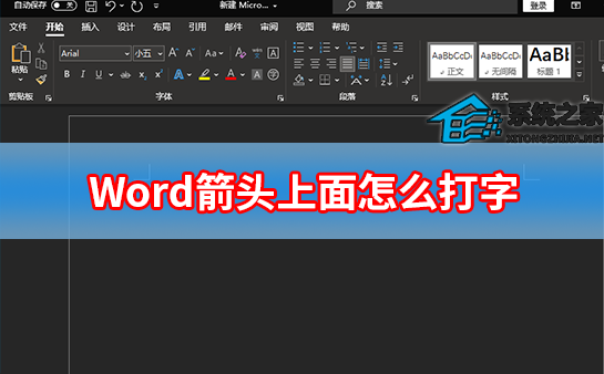 办公软件使用之Word箭头上面怎么打字