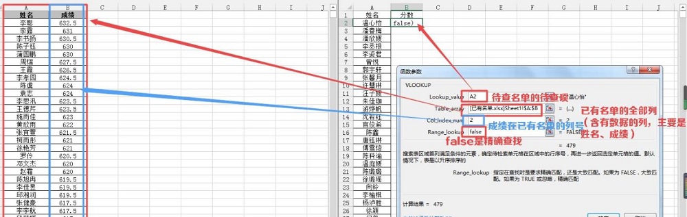 办公软件使用之vlookup函数怎么匹配两个表中的数据？vlookup函数匹配两个表格方法