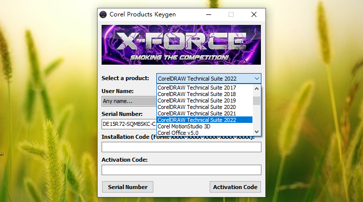 [辅助工具]Corel2023激活工具,Corel CorelDRAW产品注册机,Corel Products KeyGen 2023 V1 by X-Force KeyGen注册机