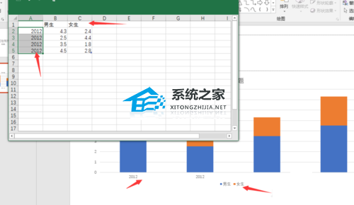 办公软件使用之PPT如何绘制柱状图？PPT导入数据制作柱状图的方法