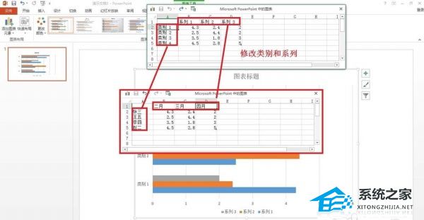 办公软件使用之PPT如何制作条形统计图？PPT制作条形统计图表的方法