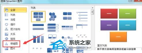 办公软件使用之PPT怎么制作棱锥图？PPT棱锥图制作教程