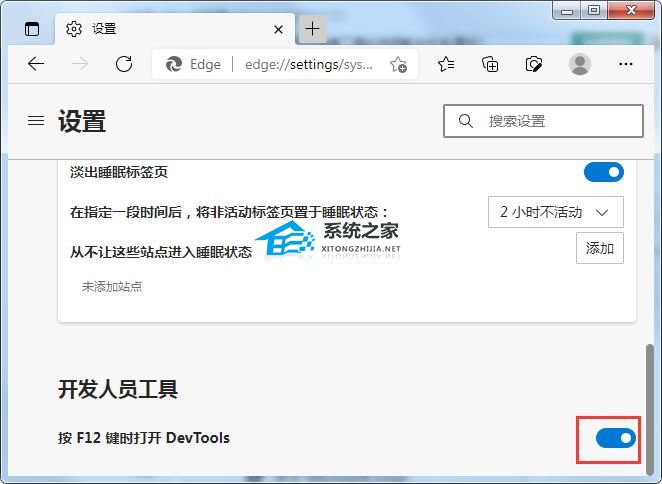 [系统教程]Win11系统Edge浏览器按F12打不开开发者工具解决方法