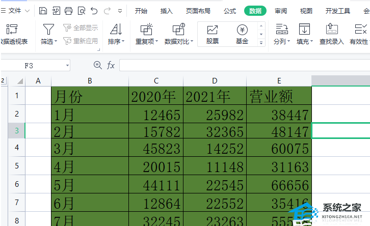 办公软件使用之WPS表格底色全部变成绿色怎么改回白色？