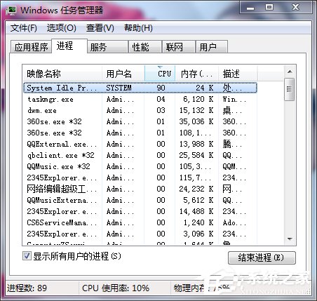 [系统教程]Win7任务管理器怎么打开？Win7打开任务管理器命令的方法