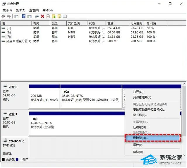 [系统教程]不相邻的磁盘怎么合并？将不相邻的磁盘合并的方法