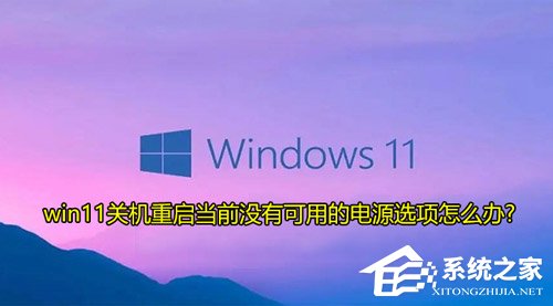 [系统教程]Win11提示当前没有可用的电源选项怎么办