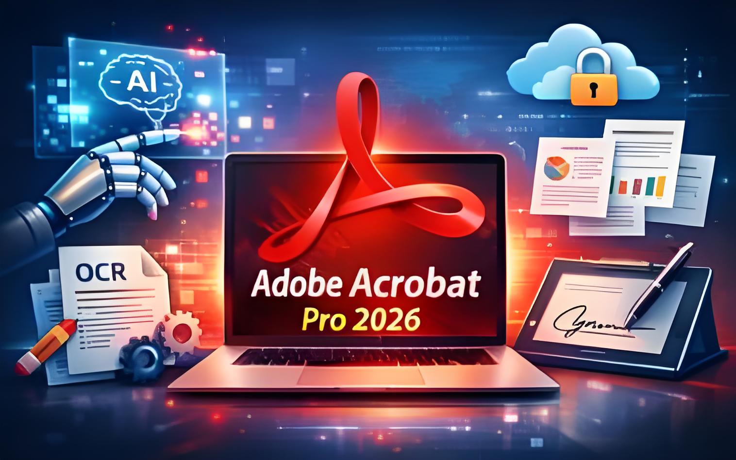 [文档编辑]Adobe Acrobat PDF文件编辑软件,Adobe Acrobat Pro DC 2026 v26.1.21367中文免费版