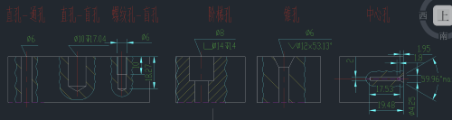 [制图软件]CAD机械版怎么绘制孔截面